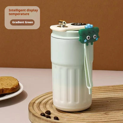 Intelligent Digital LED Temperature Display Coffee Cup Stainless Steel Thermo Bottle Keeps Cold and Heat Thermal Mug Sports Cup