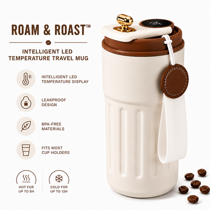 Roam & Roast™ Intelligent LED Temperature Travel Mug